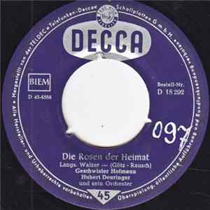 Geschwister Hofmann - Die Rosen Der Heimat / Im Fliederstrauch FLAC