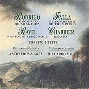 Joaquín Rodrigo, Manuel De Falla, Maurice Ravel, Emmanuel Chabrier - Ernesto Bitetti, Philharmonia Orchestra, Antoni Ros-Marba, Riccardo Muti FLAC