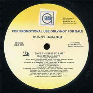 Bunny DeBarge - Save The Best For Me FLAC