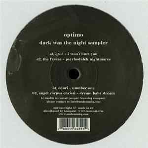 Optimo - Dark Was The Night Sampler FLAC