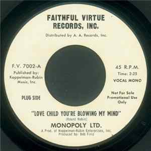 Monopoly Ltd. - Love Child You're Blowing My Mind FLAC