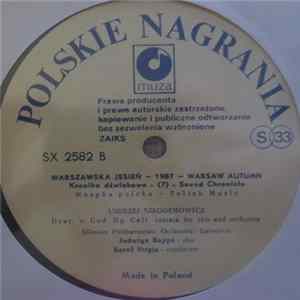 Various - Warszawska Jesień - 1987 - Warsaw Autumn Kronika Dźwiękowa - (7) - Sound Chronicle FLAC