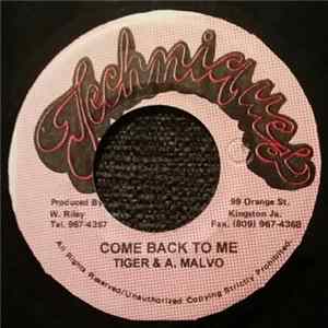 Tiger & A. Malvo - Come Back To Me FLAC