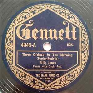 Billy Jones / Ernest Hare - Three O'Clock In The Morning / Coal Black Mammy FLAC