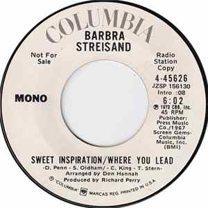 Barbra Streisand - Sweet Inspiration / Where You Lead FLAC