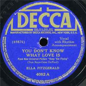 Ella Fitzgerald - You Don't Know What Love Is / Somebody Nobody Loves FLAC