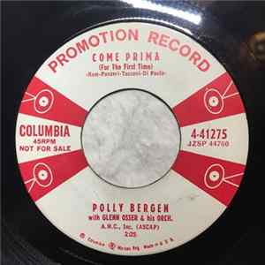 Polly Bergen With Glenn Osser And His Orchestra - Come Prima (For The First Time) FLAC