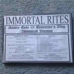Immortal Rites - Source Code @ Converters Day - Advanced Version FLAC