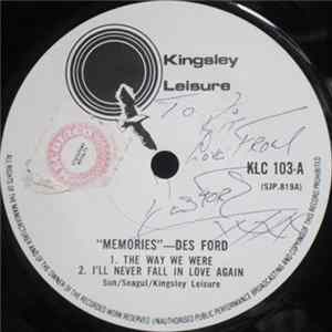 Des Ford - Memories FLAC