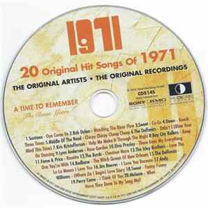 Various - 1971 - 20 Original Hit Songs Of 1971 FLAC