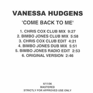 Vanessa Hudgens - Come Back To Me FLAC