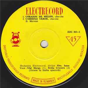 Orchestra Electrecord Dirijor: Alex. Imre - Corazon De Melon FLAC