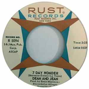 Dean & Jean - 7 Day Wonder / The Man Who Will Never Grow Up FLAC