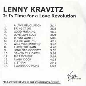 Lenny Kravitz - It Is Time For A Love Revolution FLAC