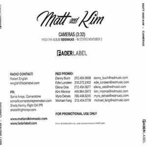 Matt And Kim - Cameras FLAC