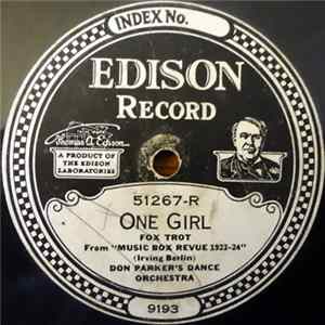 Don Parker's Dance Orchestra / Ernest Stevens' Dance Orchestra - One Girl / Learn To Do The Strut FLAC