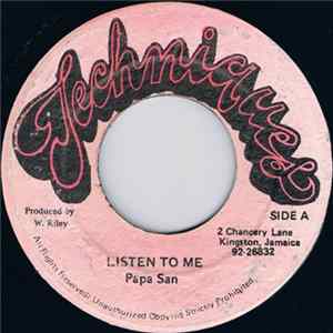 Papa San - Listen To Me FLAC