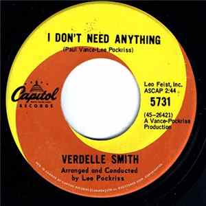 Verdelle Smith - I Don't Need Anything / If You Can't Say Anything Nice FLAC
