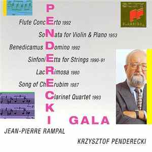 Krzysztof Penderecki, Jean-Pierre Rampal - Penderecki Gala FLAC