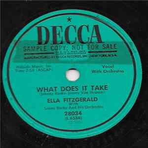 Ella Fitzgerald With Sonny Burke And His Orchestra - What Does It Take / Lazy Day FLAC