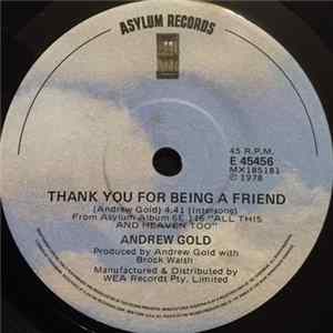 Andrew Gold - Thank You For Being A Friend FLAC