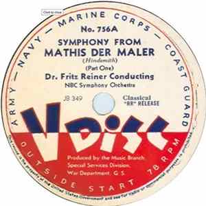 Dr. Fritz Reiner Conducting NBC Symphony Orchestra - Symphony From Mathis Der Maler FLAC