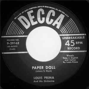 Louis Prima And His Orchestra - Paper Doll / Dummy Song FLAC