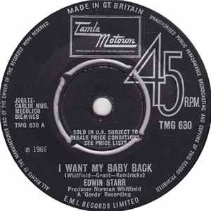 Edwin Starr - I Want My Baby Back FLAC