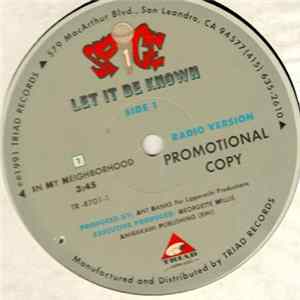 Spice 1 - Let It Be Known FLAC
