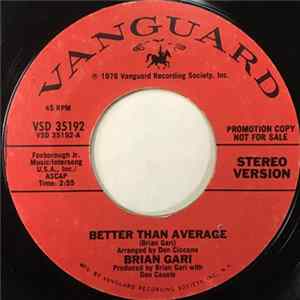 Brian Gari - Better Than Average FLAC