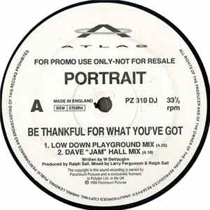 Portrait - Be Thankful For What You've Got FLAC