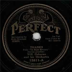 Will Osborne And His Orchestra - Thanks / The Day You Came Along FLAC