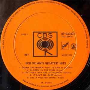 Bob Dylan - Bob Dylan's Greatest Hits FLAC