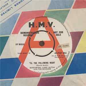 Screaming 'Lord' Sutch With The Savages - Till The Following Night FLAC