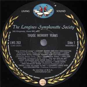 Various - Those Memory Years FLAC