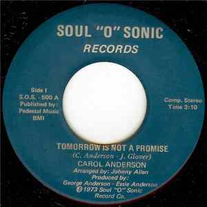 Carol Anderson - Tomorrow Is Not A Promise FLAC