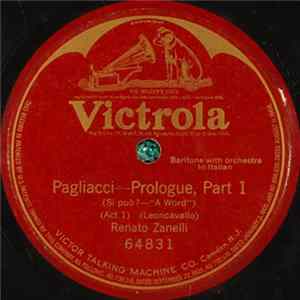 Renato Zanelli - Pagliacci - Prologue, Part 1 (Si Può? - “A Word“) (Act 1) FLAC