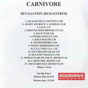 Carnivore - Retaliation FLAC