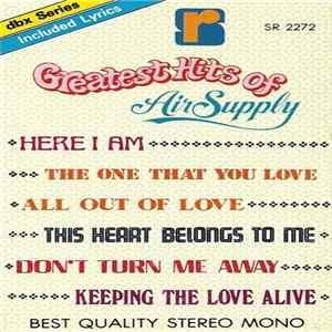 Air Supply - Greatest Hits Of Air Supply FLAC