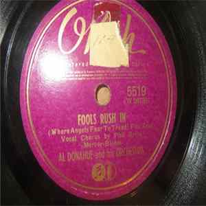 Al Donahue And His Orchestra - Fools Rush In / I'm Stepping Out With A Memory To-Night FLAC