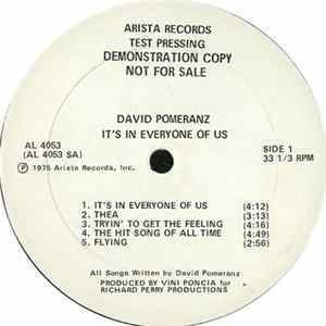 David Pomeranz - It's In Everyone Of Us FLAC