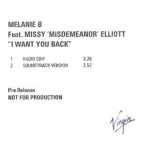 Melanie B Feat. Missy 'Misdemeanor' Elliott - I Want You Back FLAC