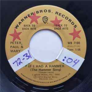 Peter, Paul & Mary - If I Had A Hammer (The Hammer Song) FLAC