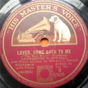 Lennington H. Shewell - Lover, Come Back To Me / Dancing With Tears In My Eyes FLAC