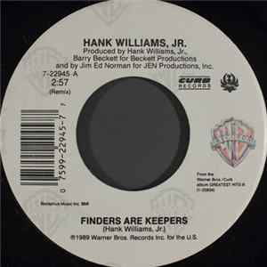Hank Williams, Jr. - Finders Are Keepers FLAC