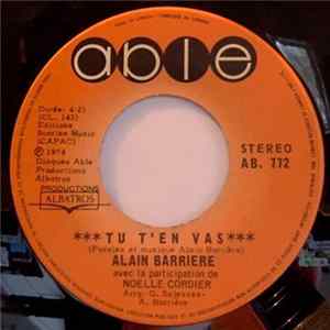 Alain Barriere - Tu T'en Vas / Un Poete FLAC