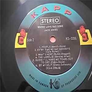 Jack Jones - Where Love Has Gone FLAC