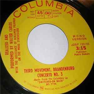 Walter Carlos - Brandenburg Concerto No. 3 In G Major FLAC