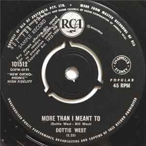 Dottie West - More than I Meant To FLAC