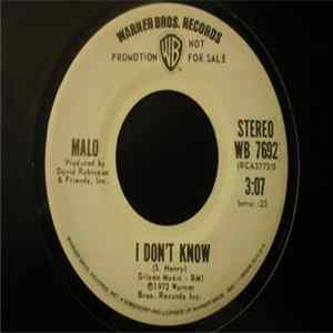 Malo - I Don't Know FLAC